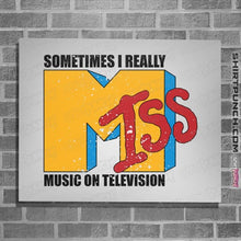 Load image into Gallery viewer, Secret_Shirts Posters / 4"x6" / White I Miss Music