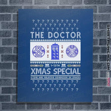 Load image into Gallery viewer, Shirts Posters / 4"x6" / Royal Blue Doctor Ugly Sweater