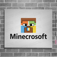 Load image into Gallery viewer, Shirts Posters / 4"x6" / White Minecrosoft