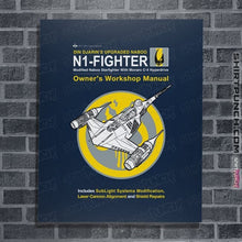 Load image into Gallery viewer, Daily_Deal_Shirts Posters / 4"x6" / Navy N1 Fighter Manual