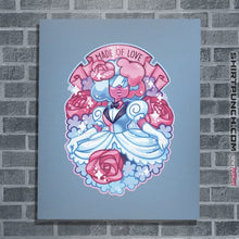 Load image into Gallery viewer, Shirts Posters / 4"x6" / Powder Blue Made Of Love