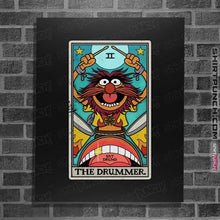Load image into Gallery viewer, Daily_Deal_Shirts Posters / 4"x6" / Black The Drummer