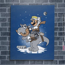 Load image into Gallery viewer, Shirts Posters / 4"x6" / Royal Blue Mario Strikes Back