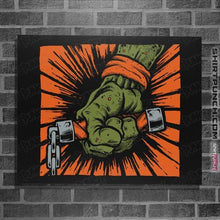 Load image into Gallery viewer, Shirts Posters / 4"x6" / Black Saint Pizza