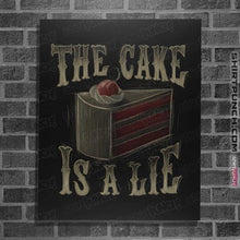 Load image into Gallery viewer, Shirts Posters / 4"x6" / Black The Cake Is A Lie