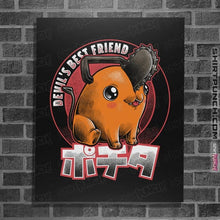 Load image into Gallery viewer, Daily_Deal_Shirts Posters / 4"x6" / Black Devil's Best Friend