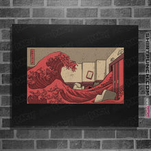 Load image into Gallery viewer, Shirts Posters / 4"x6" / Black Shining Wave