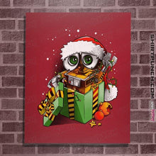 Load image into Gallery viewer, Daily_Deal_Shirts Posters / 4&quot;x6&quot; / Red Christmas Robot
