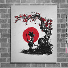 Load image into Gallery viewer, Shirts Posters / 4"x6" / White Saiyan Under The Sun