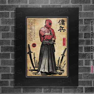 Daily_Deal_Shirts Posters / 4"x6" / Black Red Ronin