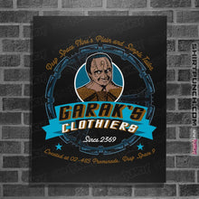 Load image into Gallery viewer, Shirts Posters / 4"x6" / Black Garak's Clothiers