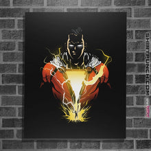 Load image into Gallery viewer, Shirts Posters / 4"x6" / Black S H A Z A M