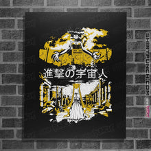 Load image into Gallery viewer, Shirts Posters / 4"x6" / Black Attack on Moon