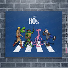 Load image into Gallery viewer, Daily_Deal_Shirts Posters / 4"x6" / Royal Blue The 80's Road
