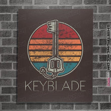 Load image into Gallery viewer, Shirts Posters / 4"x6" / Dark Chocolate Retro Keyblade