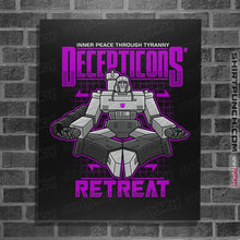 Load image into Gallery viewer, Shirts Posters / 4"x6" / Black Decepticons Retreat