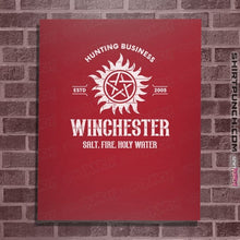 Load image into Gallery viewer, Shirts Posters / 4&quot;x6&quot; / Red Winchester Hunting Business
