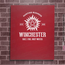 Load image into Gallery viewer, Shirts Posters / 4"x6" / Red Winchester Hunting Business