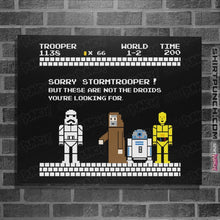 Load image into Gallery viewer, Shirts Posters / 4"x6" / Black Sorry Trooper