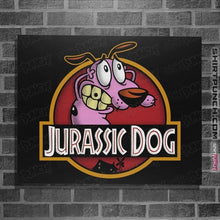 Load image into Gallery viewer, Daily_Deal_Shirts Posters / 4"x6" / Black Jurassic Dog
