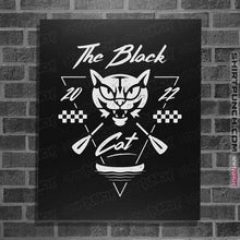 Load image into Gallery viewer, Shirts Posters / 4"x6" / Black The Black Cat Canoe