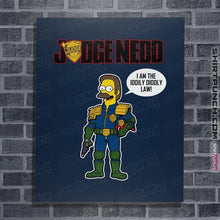 Load image into Gallery viewer, Secret_Shirts Posters / 4"x6" / Navy Judge Nedd