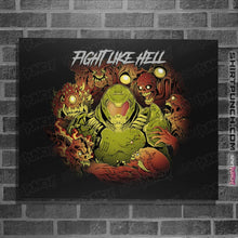 Load image into Gallery viewer, Shirts Posters / 4"x6" / Black Fight Like Hell
