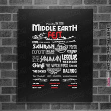 Load image into Gallery viewer, Shirts Posters / 4"x6" / Black Middle Earth Fest
