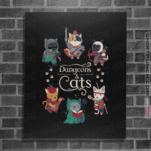 Load image into Gallery viewer, Shirts Posters / 4&quot;x6&quot; / Black Dungeons &amp; Cats 2nd Edition
