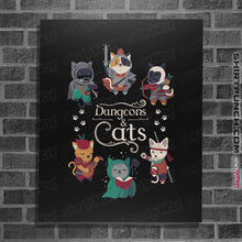 Load image into Gallery viewer, Shirts Posters / 4"x6" / Black Dungeons & Cats 2nd Edition