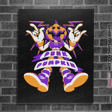Load image into Gallery viewer, Shirts Posters / 4"x6" / Black Punk Pumpkin