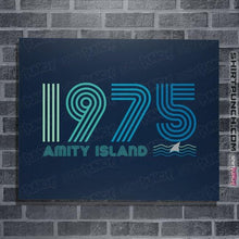 Load image into Gallery viewer, Secret_Shirts Posters / 4"x6" / Navy Amity Island 1975