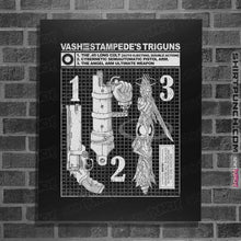 Load image into Gallery viewer, Shirts Posters / 4"x6" / Black Vash The Stampede's Triguns
