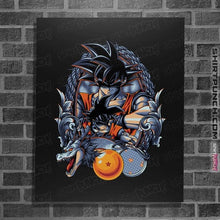 Load image into Gallery viewer, Daily_Deal_Shirts Posters / 4"x6" / Black Dragon Crest
