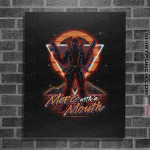Load image into Gallery viewer, Shirts Posters / 4"x6" / Black Retro Mercenary