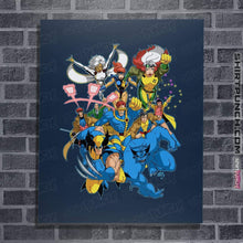 Load image into Gallery viewer, Shirts Posters / 4"x6" / Navy 90s Mutants