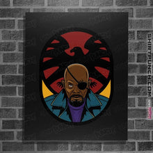 Load image into Gallery viewer, Secret_Shirts Posters / 4"x6" / Black Fury Shield