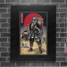 Load image into Gallery viewer, Daily_Deal_Shirts Posters / 4&quot;x6&quot; / Black Lone Ronin And Cub
