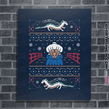 Load image into Gallery viewer, Shirts Posters / 4"x6" / Navy Magical Japanese Folk Christmas Sweaters