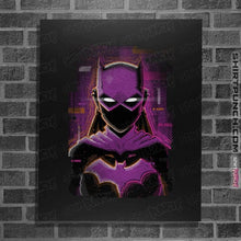 Load image into Gallery viewer, Daily_Deal_Shirts Posters / 4"x6" / Black Glitch Batgirl