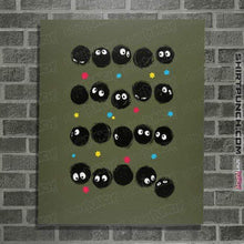 Load image into Gallery viewer, Shirts Posters / 4"x6" / Military Green The Black Sprites