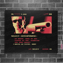 Load image into Gallery viewer, Shirts Posters / 4"x6" / Black Hasta La Vista