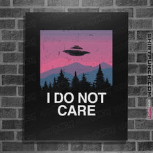 Load image into Gallery viewer, Secret_Shirts Posters / 4"x6" / Black I Do Not Care