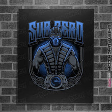 Load image into Gallery viewer, Daily_Deal_Shirts Posters / 4&quot;x6&quot; / Black Sub-Zero Crest
