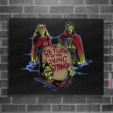 Load image into Gallery viewer, Daily_Deal_Shirts Posters / 4"x6" / Black The Living Strange