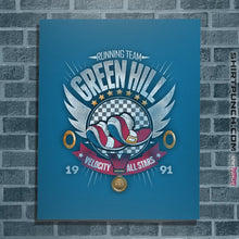 Load image into Gallery viewer, Shirts Posters / 4"x6" / Sapphire Green Hill Running Team