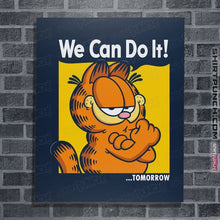 Load image into Gallery viewer, Secret_Shirts Posters / 4"x6" / Navy We Can Do It Tomorrow