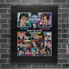 Load image into Gallery viewer, Daily_Deal_Shirts Posters / 4"x6" / Black Time Fighters 10th vs 11th
