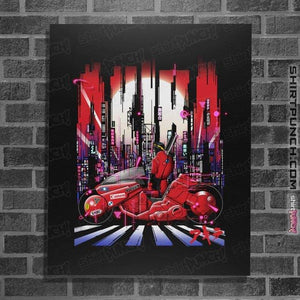 Daily_Deal_Shirts Posters / 4"x6" / Black Neon Akira