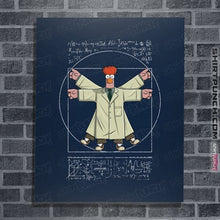 Load image into Gallery viewer, Daily_Deal_Shirts Posters / 4"x6" / Navy Vitruvian Puppet